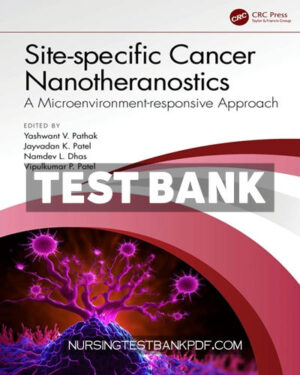 Test Bank for Site specific Cancer Nanotheranostics 1st Edition by Pathak