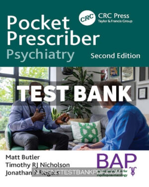 Test Bank for Pocket Prescriber Psychiatry 2nd Edition by Butler