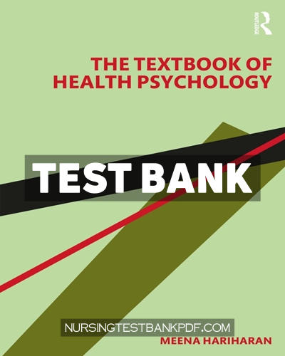 9781003854579-TEST-BANK Test Bank for The Textbook of Health Psychology 1st Edition by Hariharan