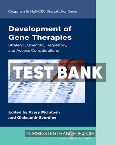 9781003855996-TEST-BANK Test Bank for Development of Gene Therapies 1st Edition by CRC Press