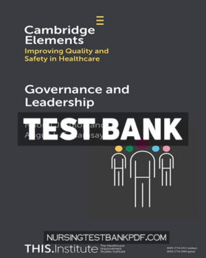 Test Bank for Governance and Leadership by Fulop