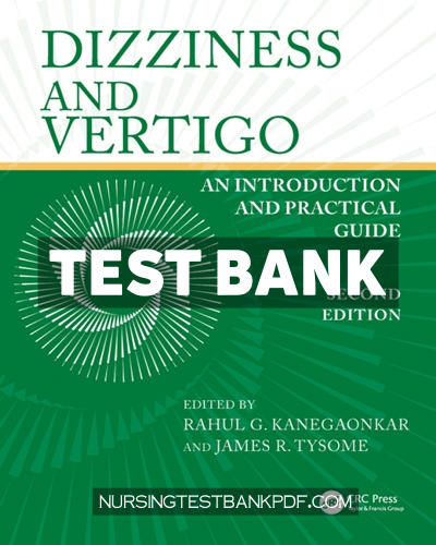 9781040033180-TEST-BANK Test Bank for Dizziness and Vertigo 2nd Edition by Kanegaonkar