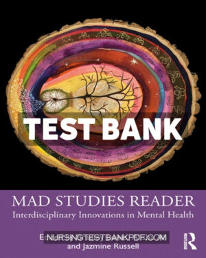Test Bank for Mad Studies Reader 1st Edition by Lewis