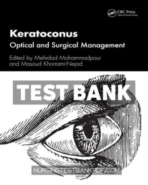 Test Bank for Keratoconus 1st Edition by Mohammadpour