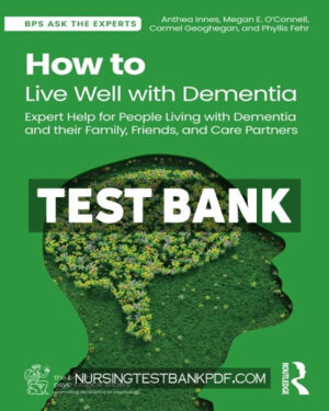 Test Bank for How to Live Well with Dementia 1st Edition by Innes