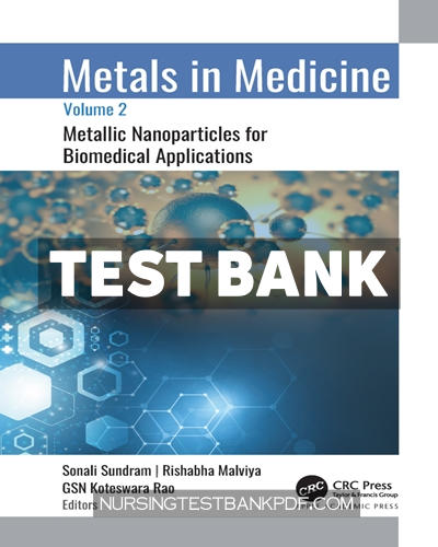 9781040166352-TEST-BANK Test Bank for Metals in Medicine 1st Edition by CRC Press