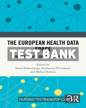 Test Bank for The European Health Data Space 1st Edition by CRC Press