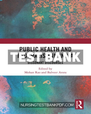 Test Bank for Public Health and Federalism in India 1st Edition by Rao
