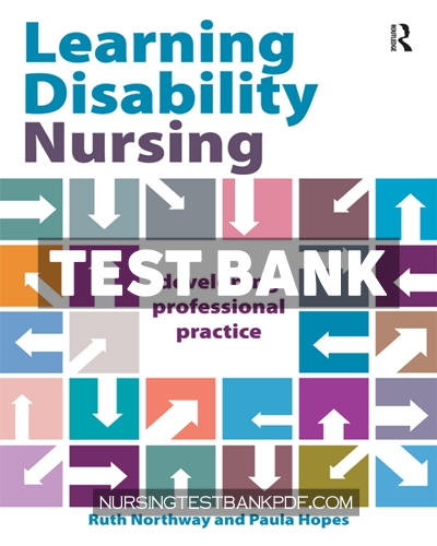 9781040375105-TEST-BANK Test Bank for Learning Disability Nursing 1st Edition by Northway