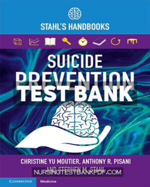 Test Bank for Suicide Prevention by Moutier