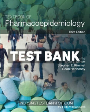 Test Bank for Textbook of Pharmacoepidemiology 3rd Edition 3rd Edition by John Wiley & Sons P&T