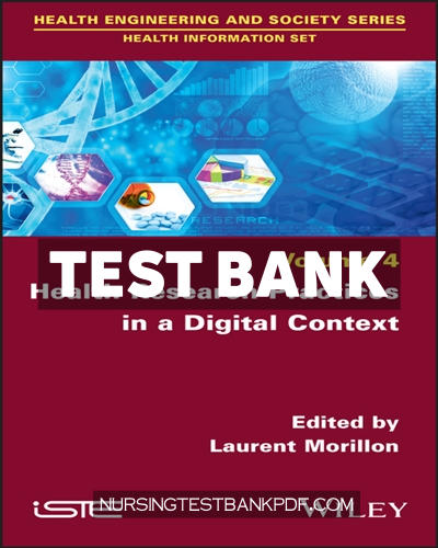9781119779919-TEST-BANK Test Bank for Health Research Practices in a Digital Context 1st Edition by Morillon