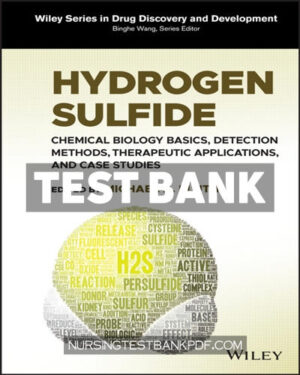 Test Bank for Hydrogen Sulfide 1st Edition by Pluth