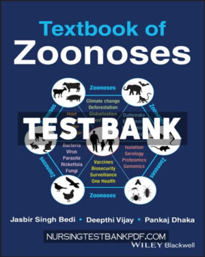 Test Bank for Textbook of Zoonoses 1st Edition by Bedi