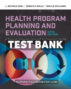 Test Bank for Health Program Planning and Evaluation 5th Edition by Issel