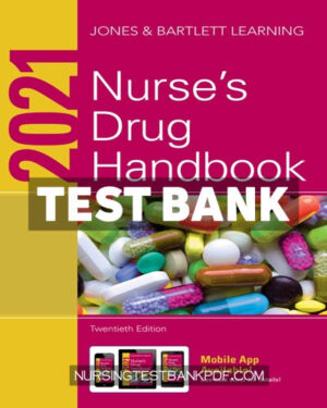 Test Bank for 2021 Nurses Drug Handbook 20th Edition by Jones & Bartlett Learning