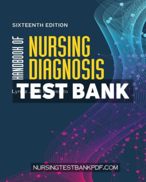 Test Bank for Handbook of Nursing Diagnosis 16th Edition by Carpenito