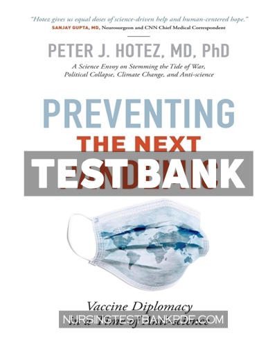 9781421440392-TEST-BANK Test Bank for Preventing the Next Pandemic by Hotez