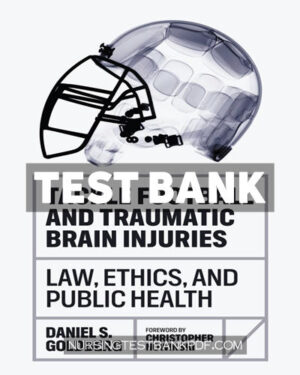 Test Bank for Tackle Football and Traumatic Brain Injuries by Goldberg