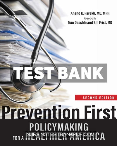 9781421450599-TEST-BANK Test Bank for Prevention First 2nd Edition by Parekh