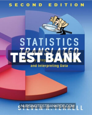 Test Bank for Statistics Translated 2nd Edition by Terrell