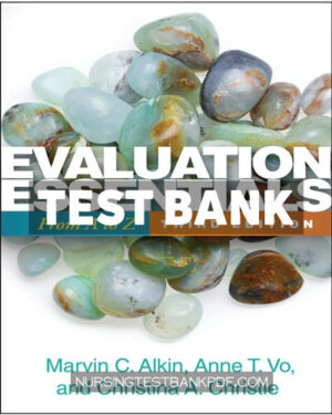 Test Bank for Evaluation Essentials 3rd Edition by Alkin