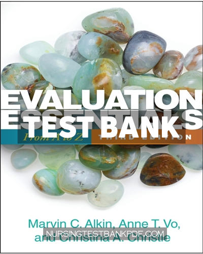 9781462555451-TEST-BANK Test Bank for Evaluation Essentials 3rd Edition by Alkin