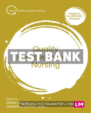 Test Bank for Quality Improvement in Nursing 1st Edition by Janes