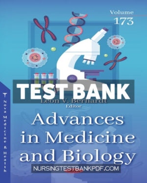 Test Bank for Advances in Medicine and Biology Volume 173 by Nova Medicine and Health