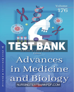 Test Bank for Advances in Medicine and Biology Volume 176 by Nova Medicine and Health