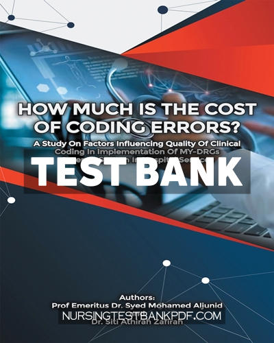 9781543773002-TEST-BANK Test Bank for How Much Is the Cost of Coding Errors? by Aljunid