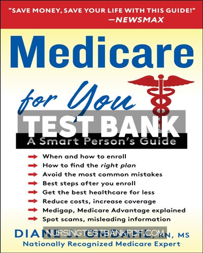 9781630061821-TEST-BANK Test Bank for Medicare For You by Omdahl