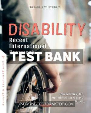 Test Bank for Disability - Some Recent International Research by Nova Medicine and Health