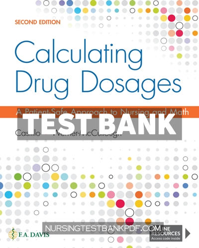 9781719645386-TEST-BANK Test Bank for Calculating Drug Dosages 2nd Edition by de Castillo