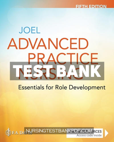 9781719647113-TEST-BANK Test Bank for Advanced Practice Nursing 5th Edition by Joel