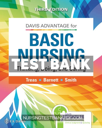 9781719647533-TEST-BANK Test Bank for Davis Advantage Basic Nursing 3rd Edition by Treas