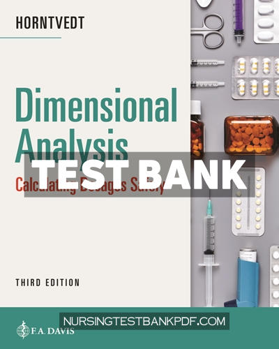 9781719649704-TEST-BANK Test Bank for Dimensional Analysis 3rd Edition by Horntvedt