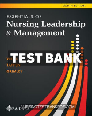 Test Bank for Essentials of Nursing Leadership & Management 8th Edition by Weiss