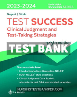 Test Bank for Test Success 10th Edition by Nugent