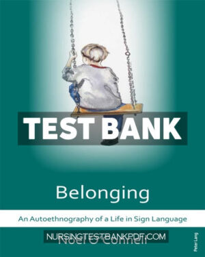 Test Bank for Belonging 1st Edition by O'Connell