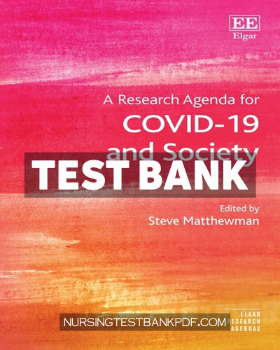 9781800885141-TEST-BANK Test Bank for A Research Agenda for COVID 19 and Society 1st Edition by Steve