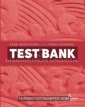 Test Bank for Einfuehrung in die germanistische Linguistik 1st Edition by Hentschel
