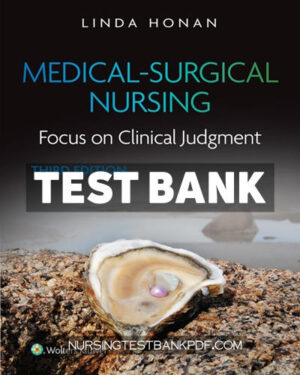 Test Bank for Medical Surgical Nursing 3rd Edition by Honan