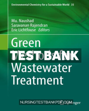 Test Bank for Green Methods for Wastewater Treatment by Springer