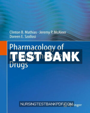 Test Bank for Pharmacology of Immunotherapeutic Drugs by Mathias