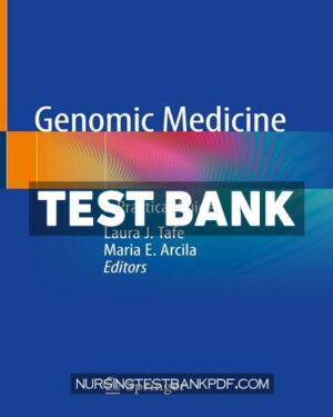 Test Bank for Genomic Medicine by Tafe
