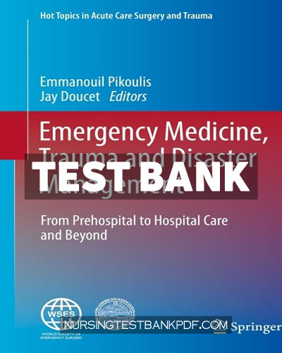 9783030341169-TEST-BANK Test Bank for Emergency Medicine Trauma and Disaster Management by Springer