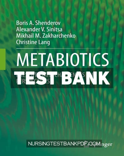9783030341671-TEST-BANK Test Bank for METABIOTICS by Shenderov