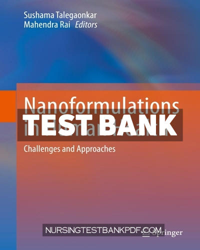 9783030418588-TEST-BANK Test Bank for Nanoformulations in Human Health 1st Edition by Talegaonkar