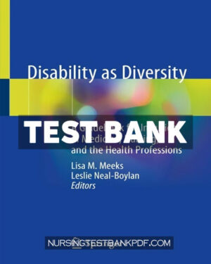 Test Bank for Disability as Diversity 1st Edition by Meeks
